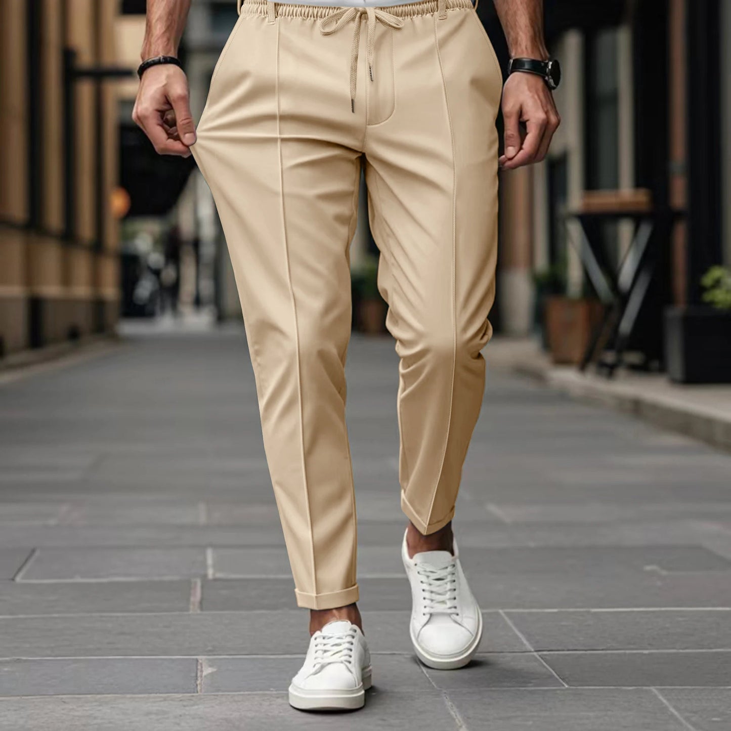 Men's Chino Trousers | Elastic Waist