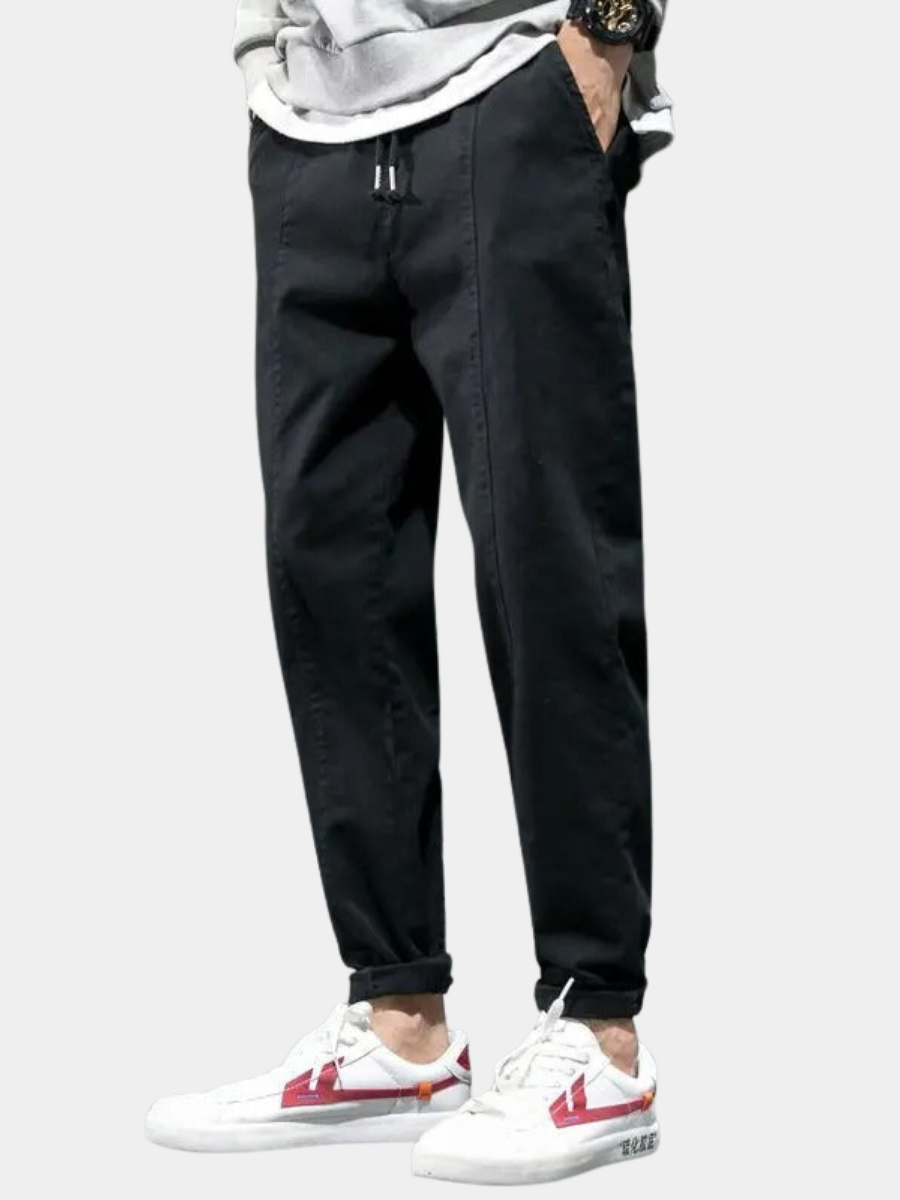 Men's Corduroy Cargo Trousers | Drawstring Waist