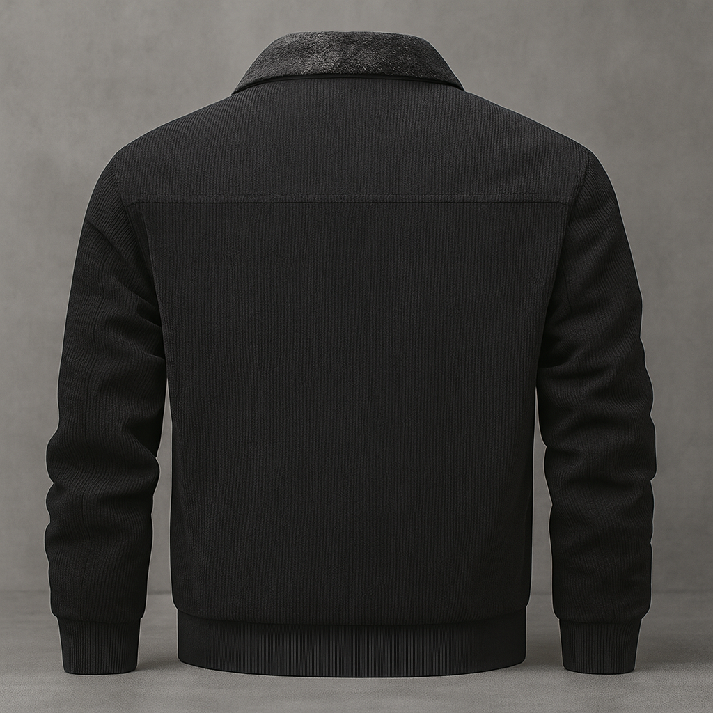 Men's Fleece Collar Bomber | Zip Up