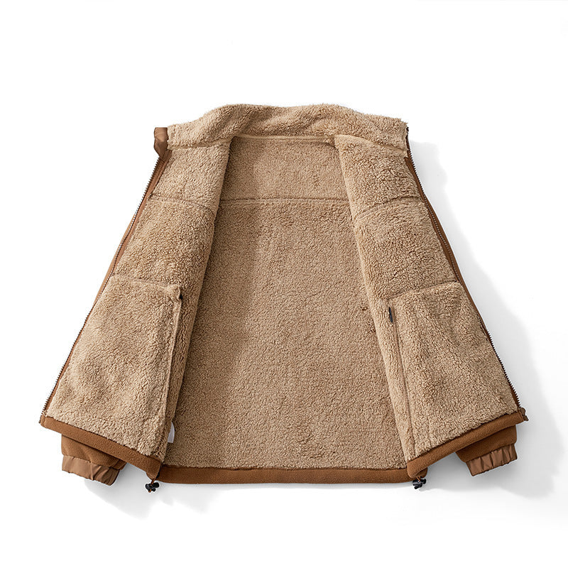Men's Funnel Neck Fleece Jacket | Zip Up
