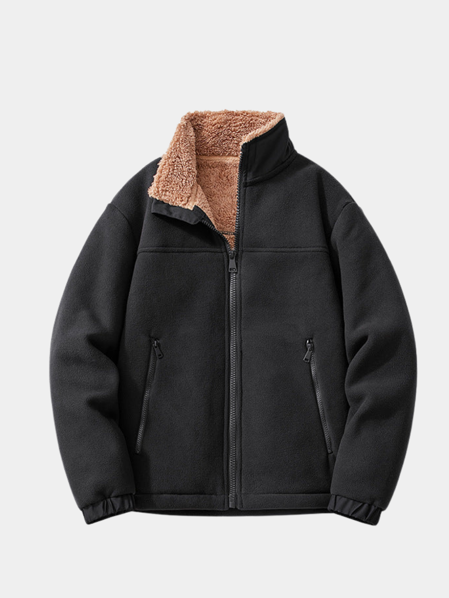 Men's Funnel Neck Fleece Jacket | Zip Up
