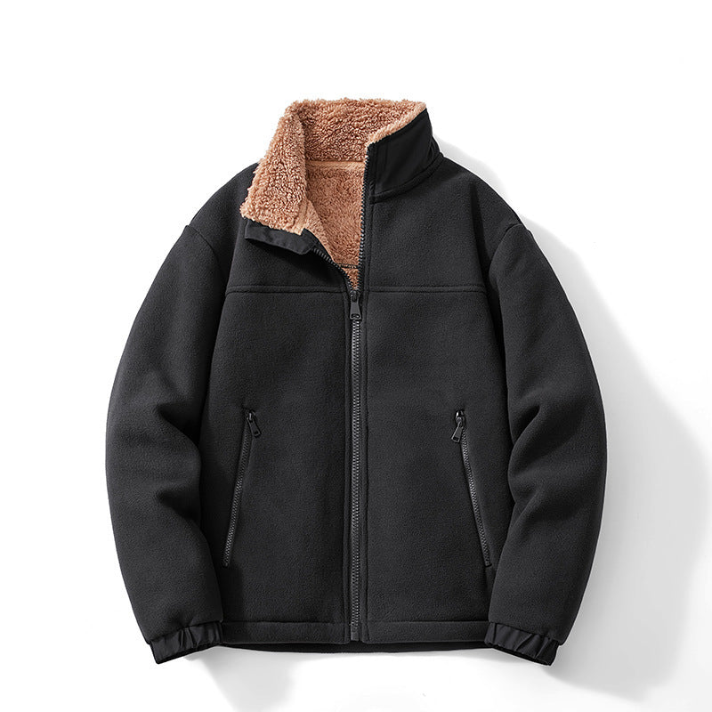 Men's Funnel Neck Fleece Jacket | Zip Up