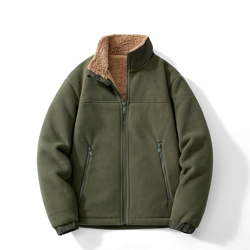 Men's Funnel Neck Fleece Jacket | Zip Up
