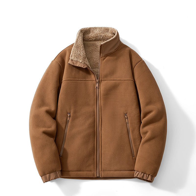 Men's Funnel Neck Fleece Jacket | Zip Up