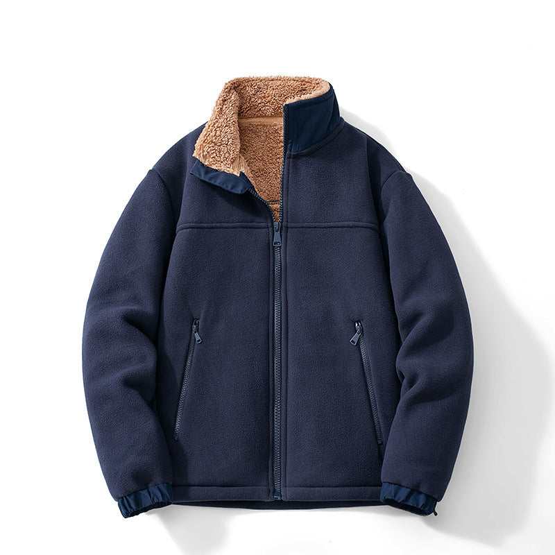 Men's Funnel Neck Fleece Jacket | Zip Up
