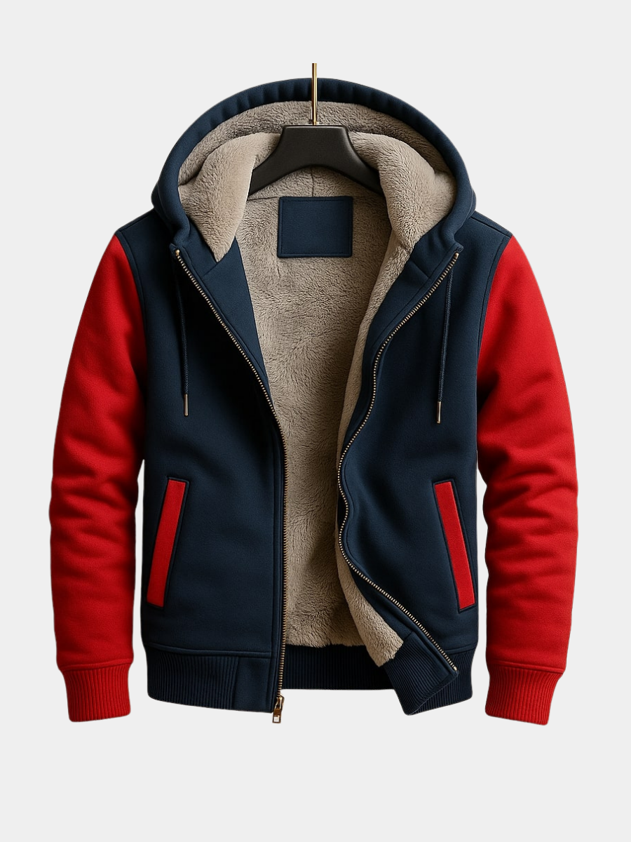 Men's Fleece Jacket | Drawstring Hood