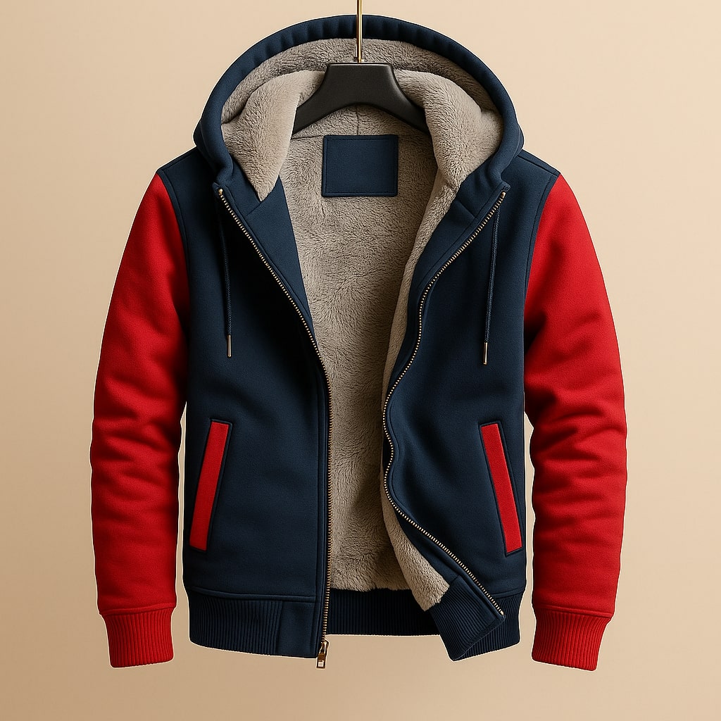 Men's Fleece Jacket | Drawstring Hood