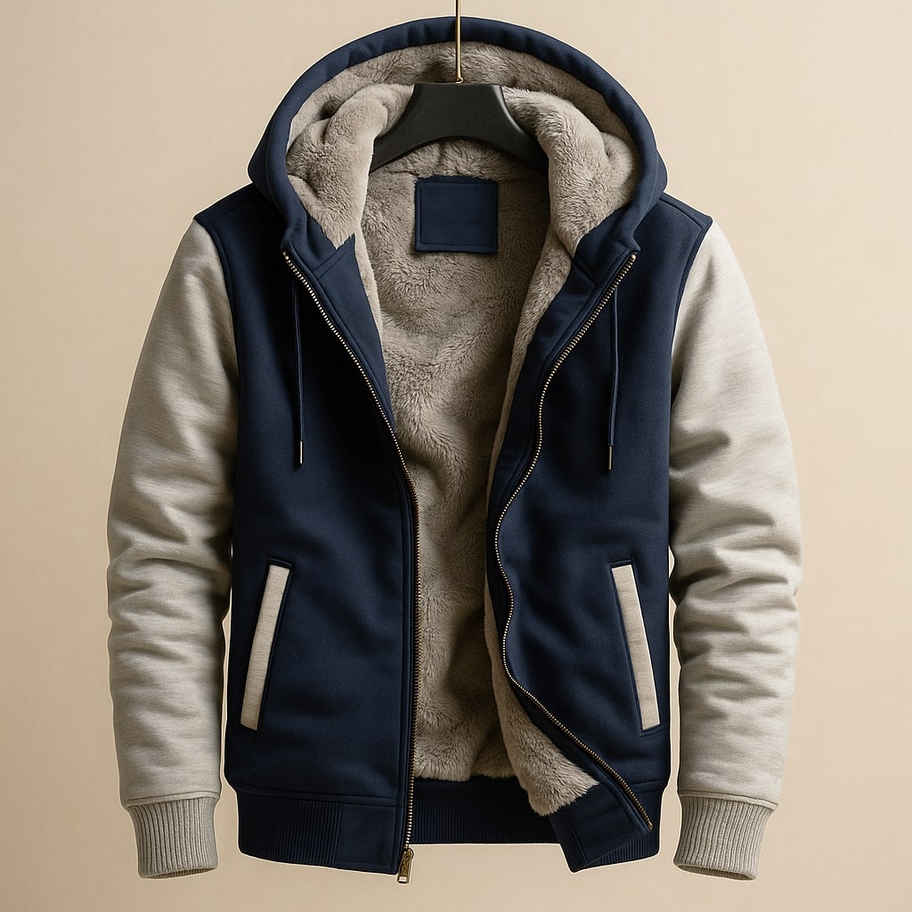 Men's Fleece Jacket | Drawstring Hood