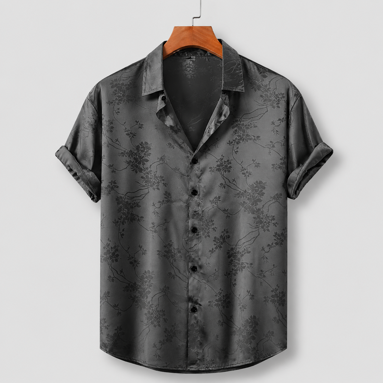 Men's Floral Short Sleeve Shirt | Cuban Collar