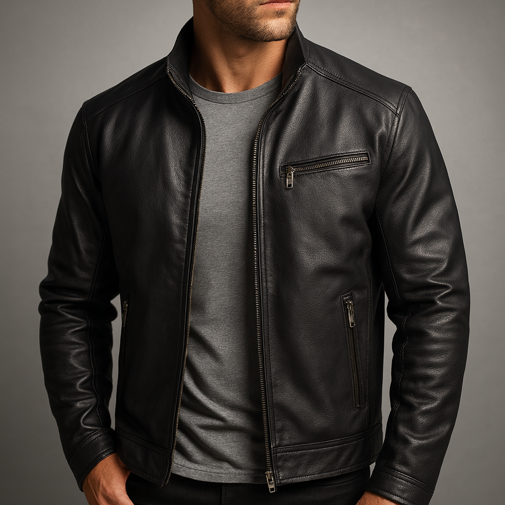 Men's Biker Jacket | Zip Up