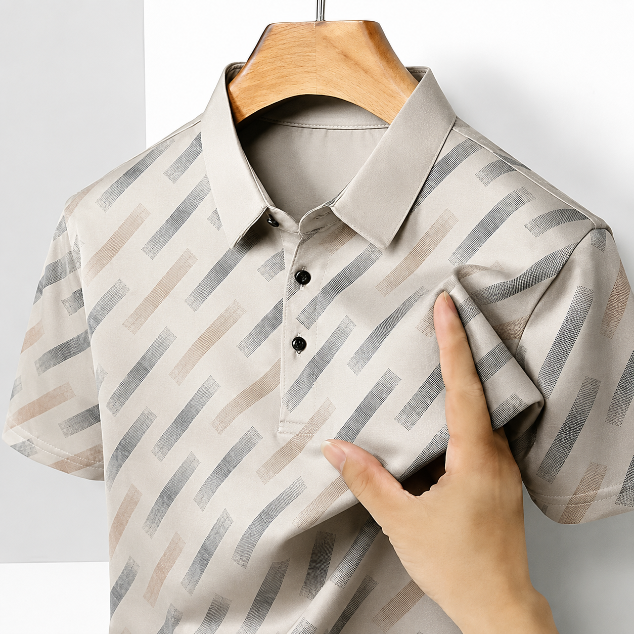 Men's Tipped Collar Polo Shirt | Short Sleeve