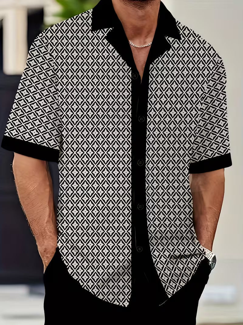 Men's Flannel Designer Shirt | Short Sleeve