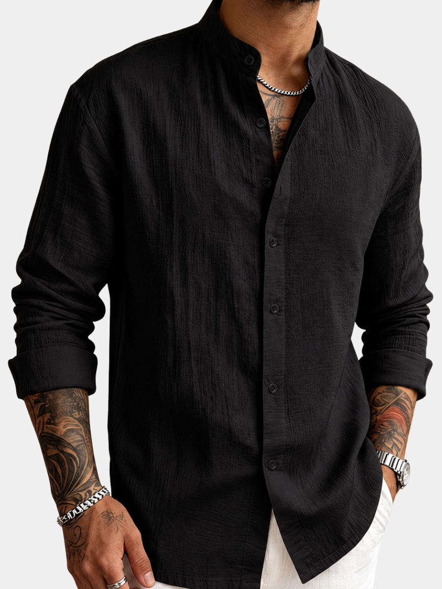 Men's Long Sleeve Shirt | Button