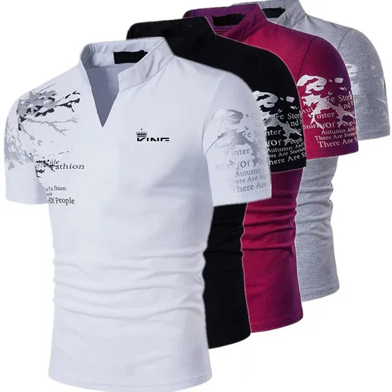 Men's Collar Polo Shirt | Notch Neck