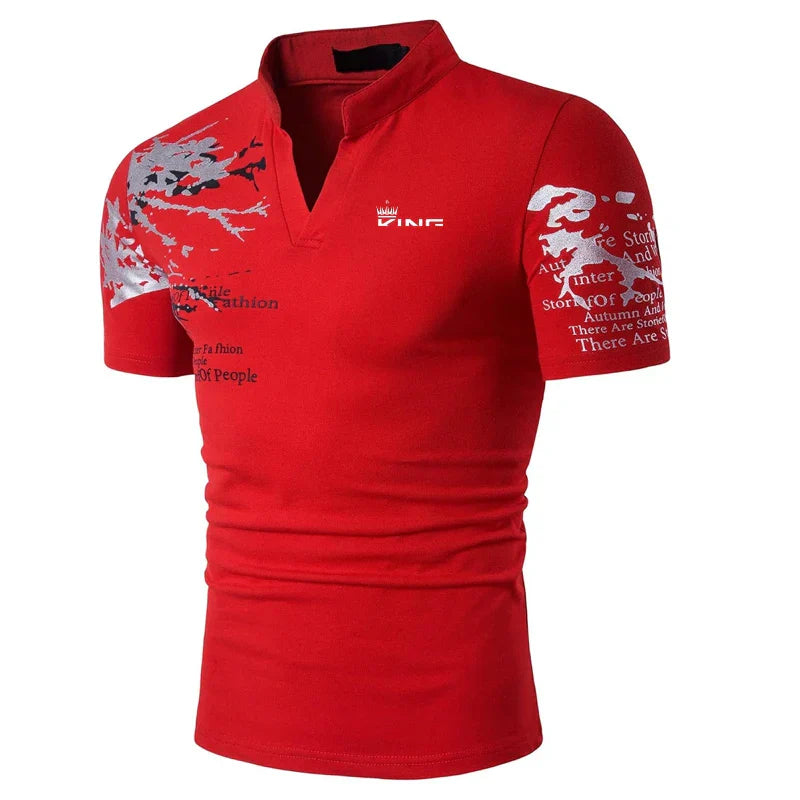 Men's Collar Polo Shirt | Notch Neck