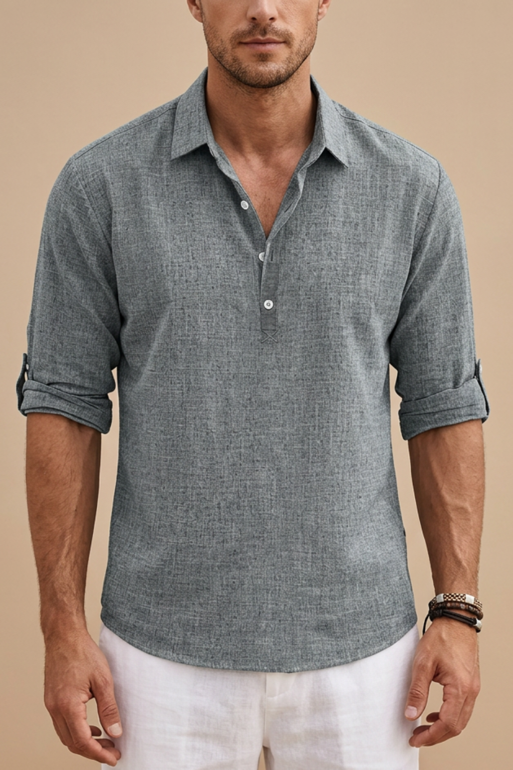 Men's Popover Shirt | Long Sleeve