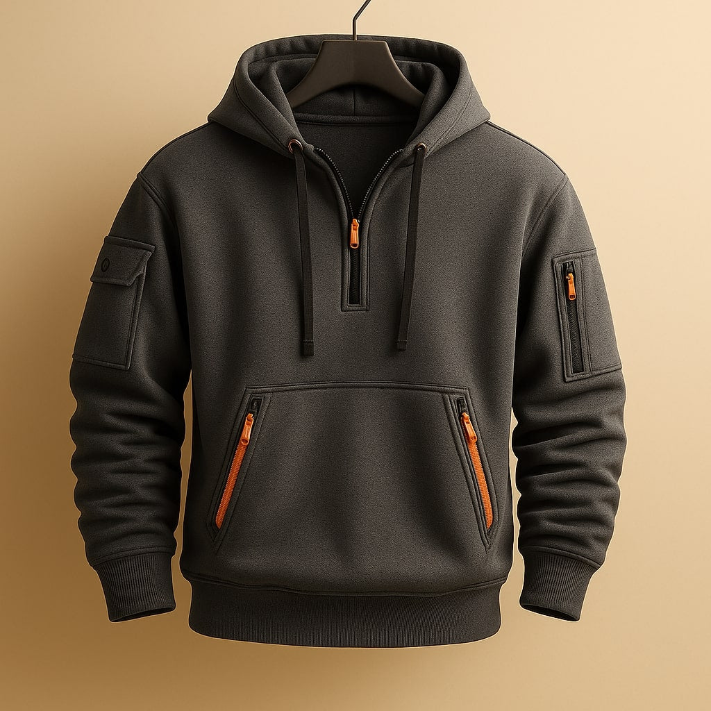Men's Zip Up Hoodie | Half Zip