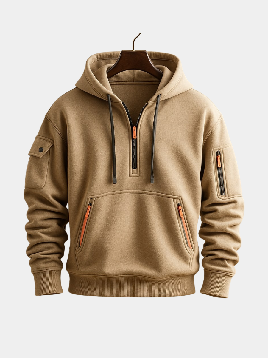 Men's Zip Up Hoodie | Half Zip