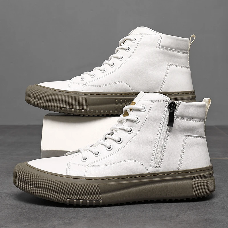 Men's High Top Lace Up Trainers | Chunky Sole