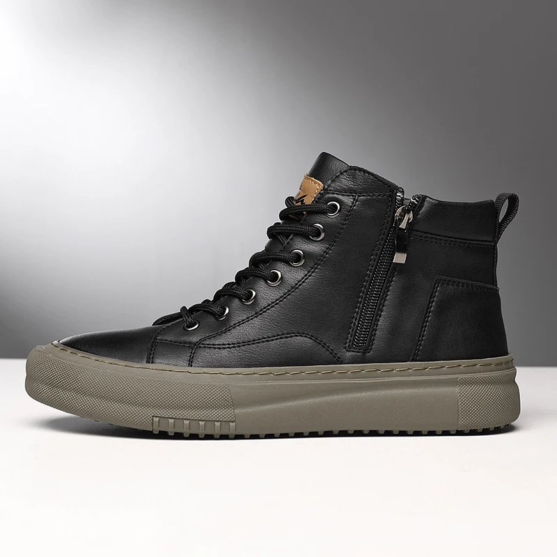 Men's High Top Lace Up Trainers | Chunky Sole