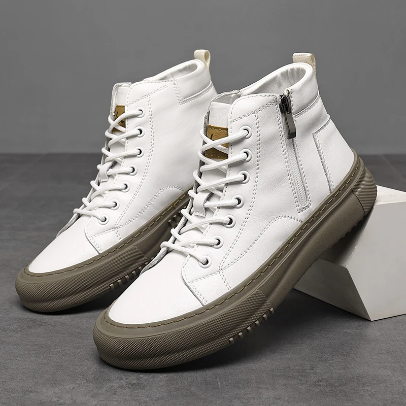 Men's High Top Lace Up Trainers | Chunky Sole