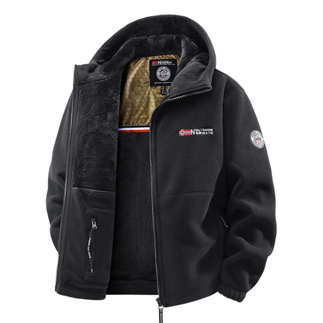 Men's Hooded Fleece Jacket | Zip Up