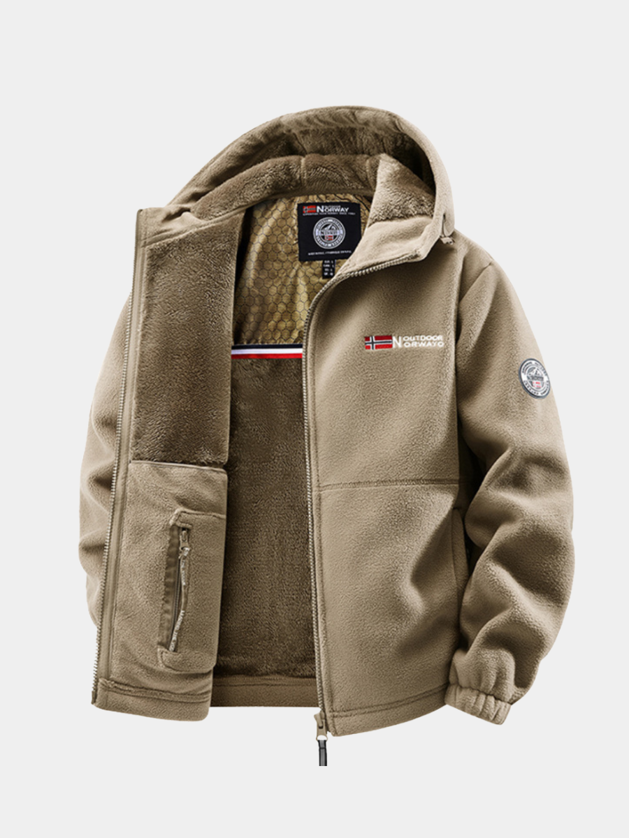Men's Hooded Fleece Jacket | Zip Up