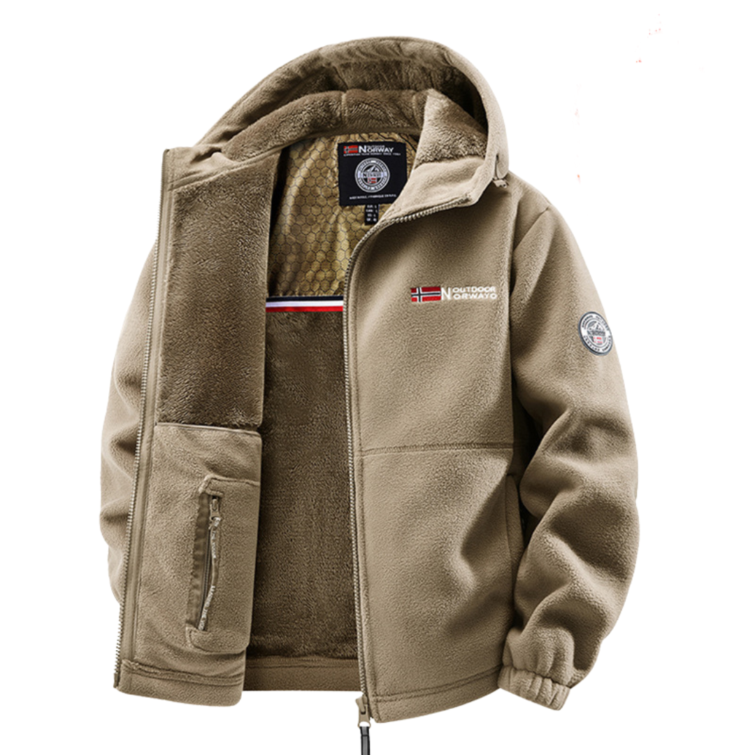 Men's Hooded Fleece Jacket | Zip Up