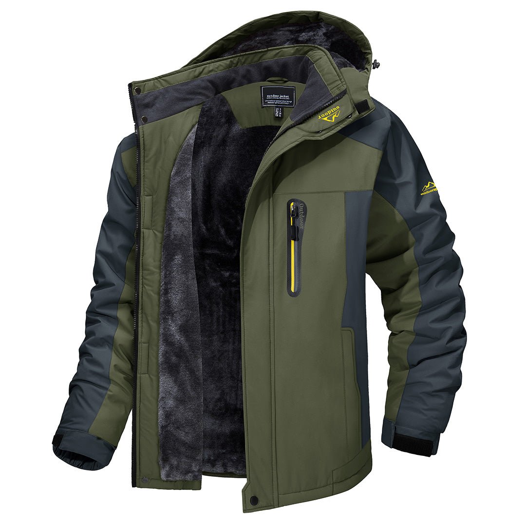 Men's Fleece Hooded Jacket | Waterproof