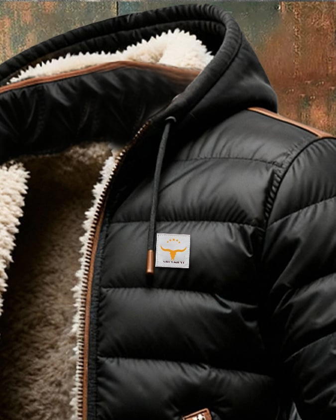 Men's Hooded Puffer Jacket | Zip Up