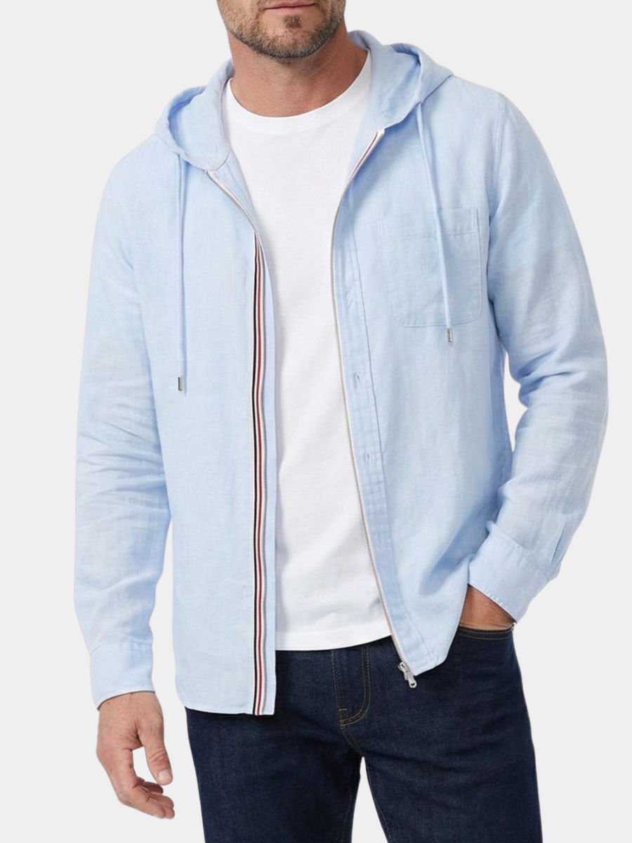 Men's Hooded Overshirt | Zip Up