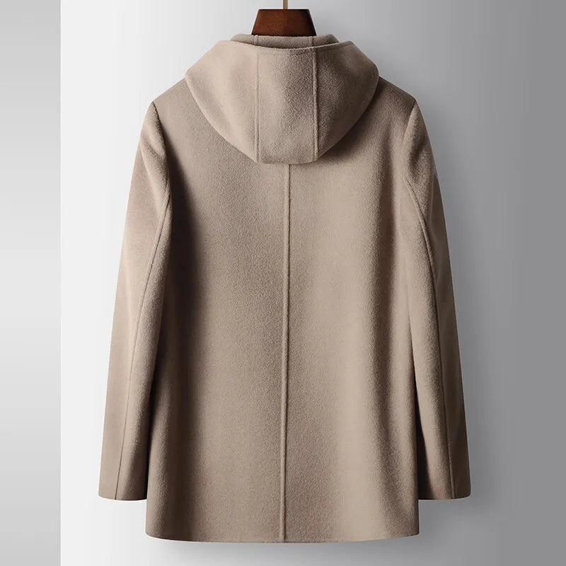 Men's Hooded Overcoat | Zip Up