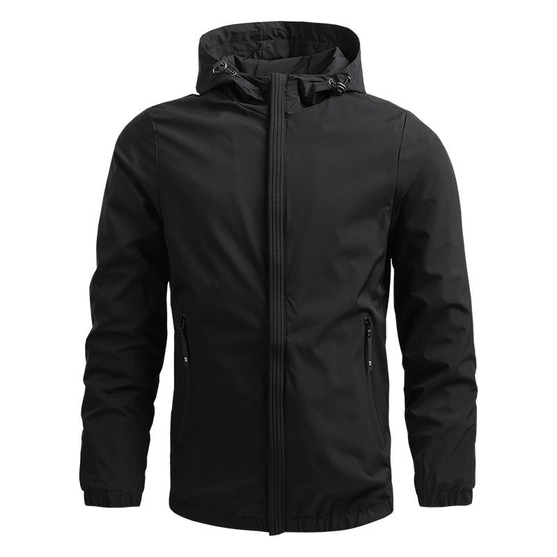 Men's Hooded Softshell Jacket | Zip Up
