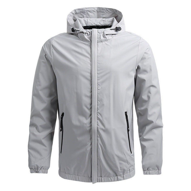 Men's Hooded Softshell Jacket | Zip Up
