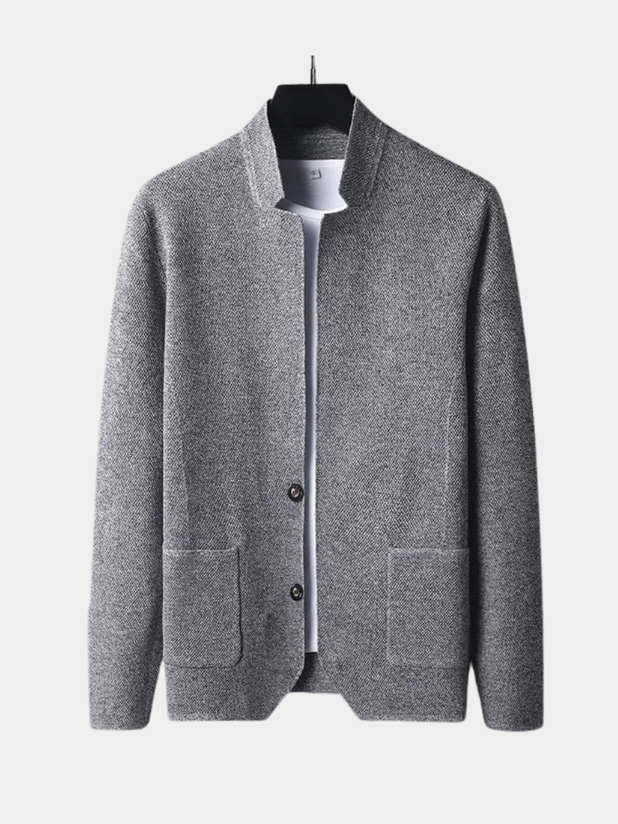 Men's Knitted Button Cardigan Jacket | Long Sleeve