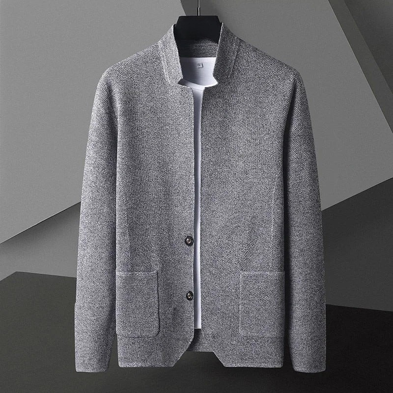 Men's Knitted Button Cardigan Jacket | Long Sleeve
