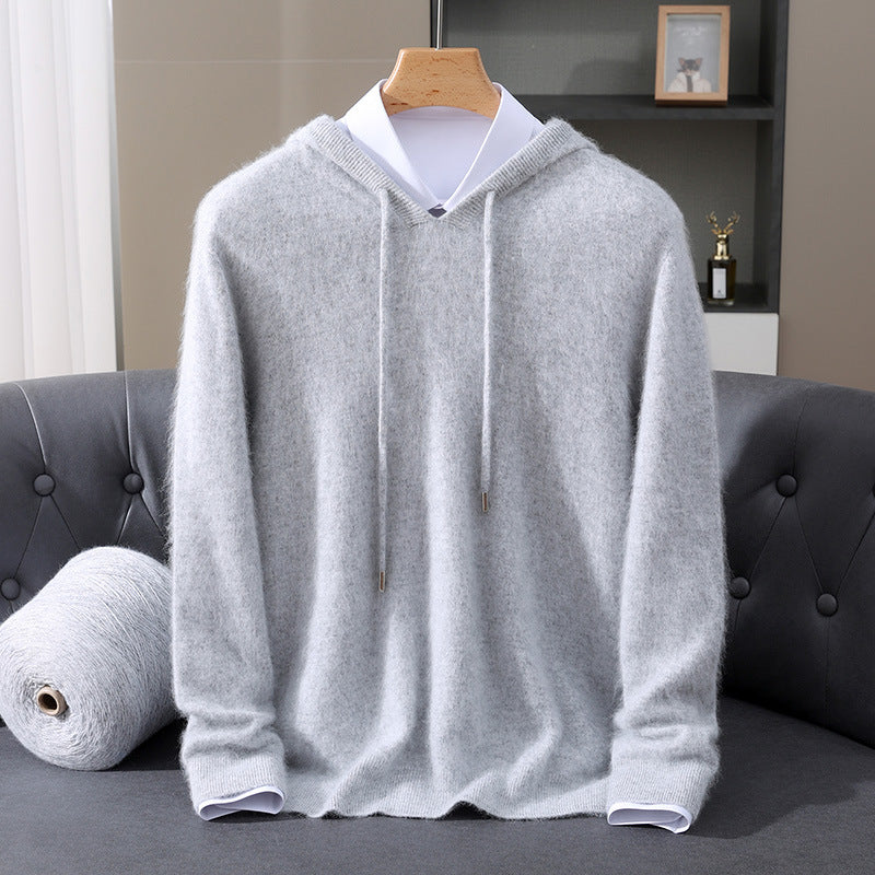 Men's Knitted Hoodie | Long Sleeve