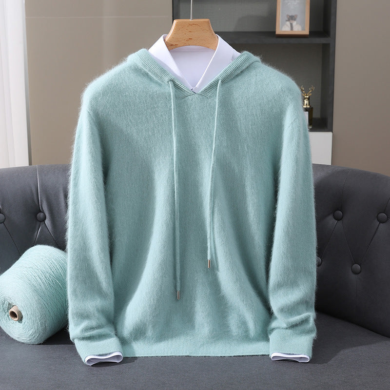 Men's Knitted Hoodie | Long Sleeve