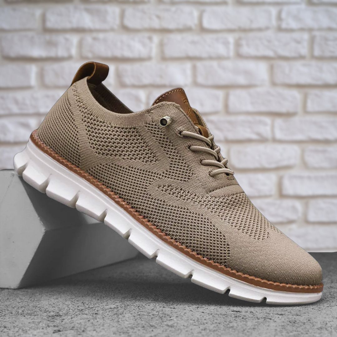 Men's Knitted Lace Up Trainers | Lightweight