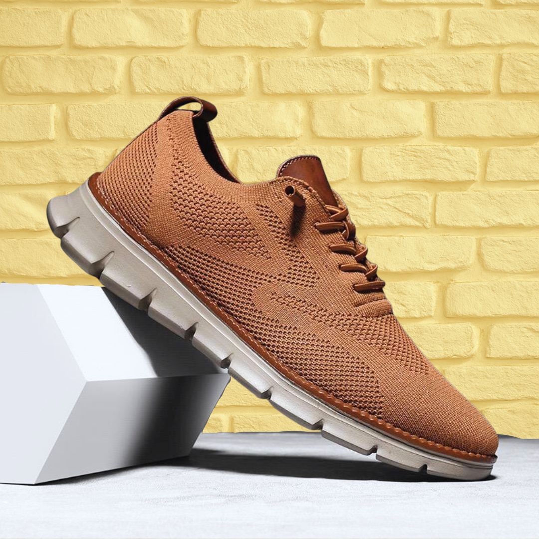 Men's Knitted Lace Up Trainers | Lightweight