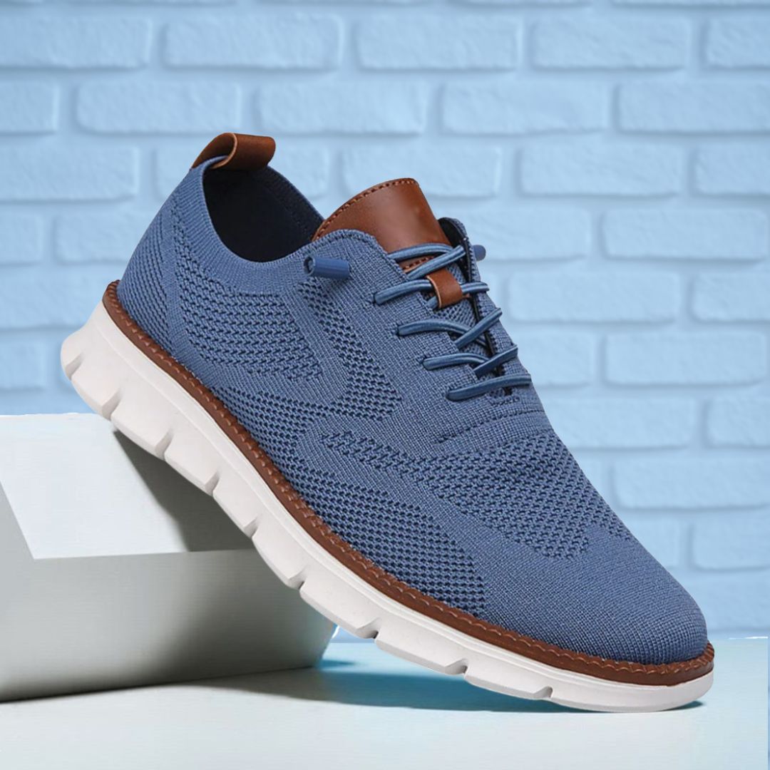 Men's Knitted Lace Up Trainers | Lightweight
