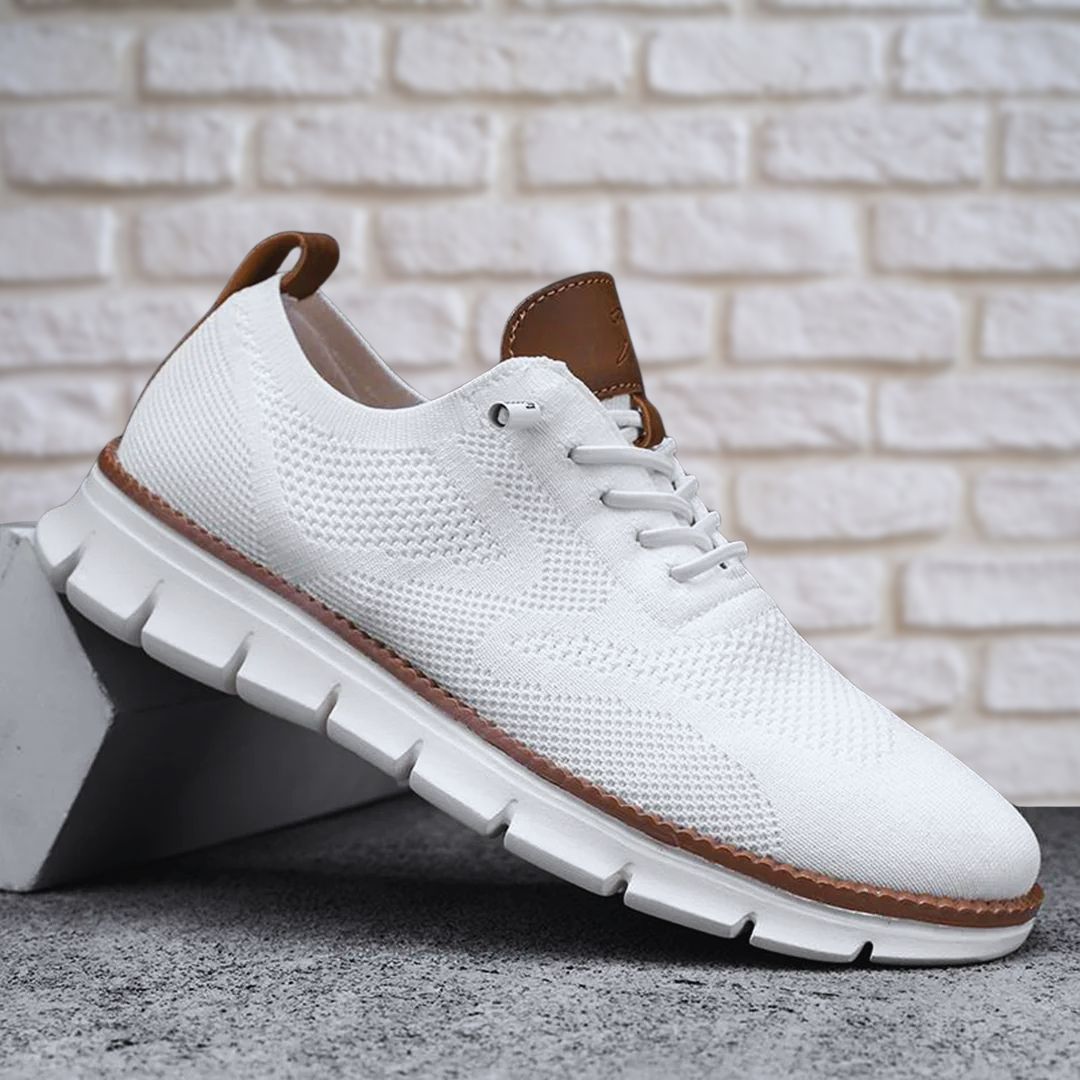 Men's Knitted Lace Up Trainers | Lightweight