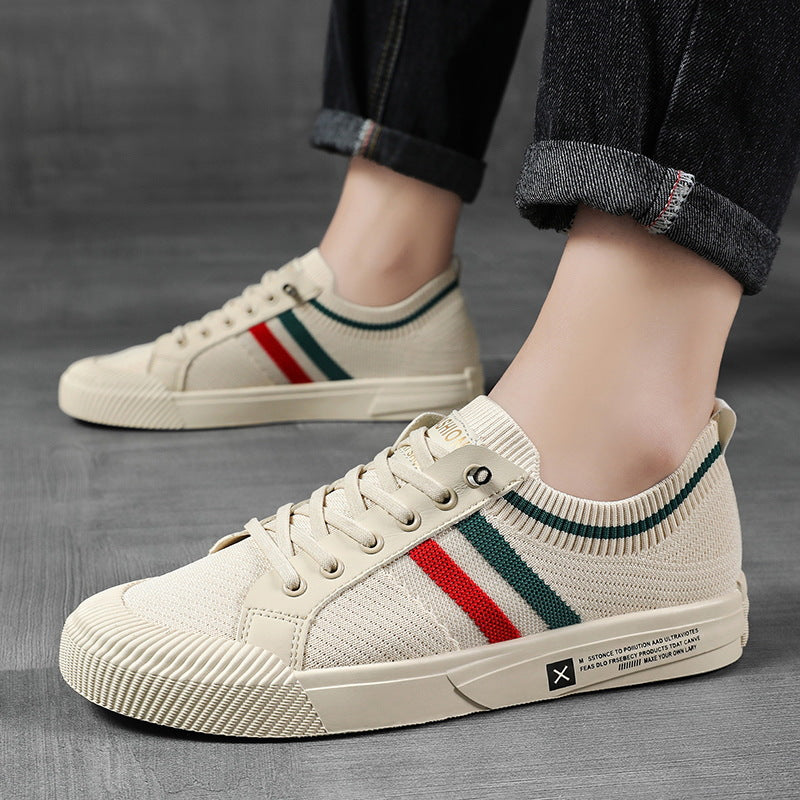 Men's Lace Up Sports Trainers | Flat Sole