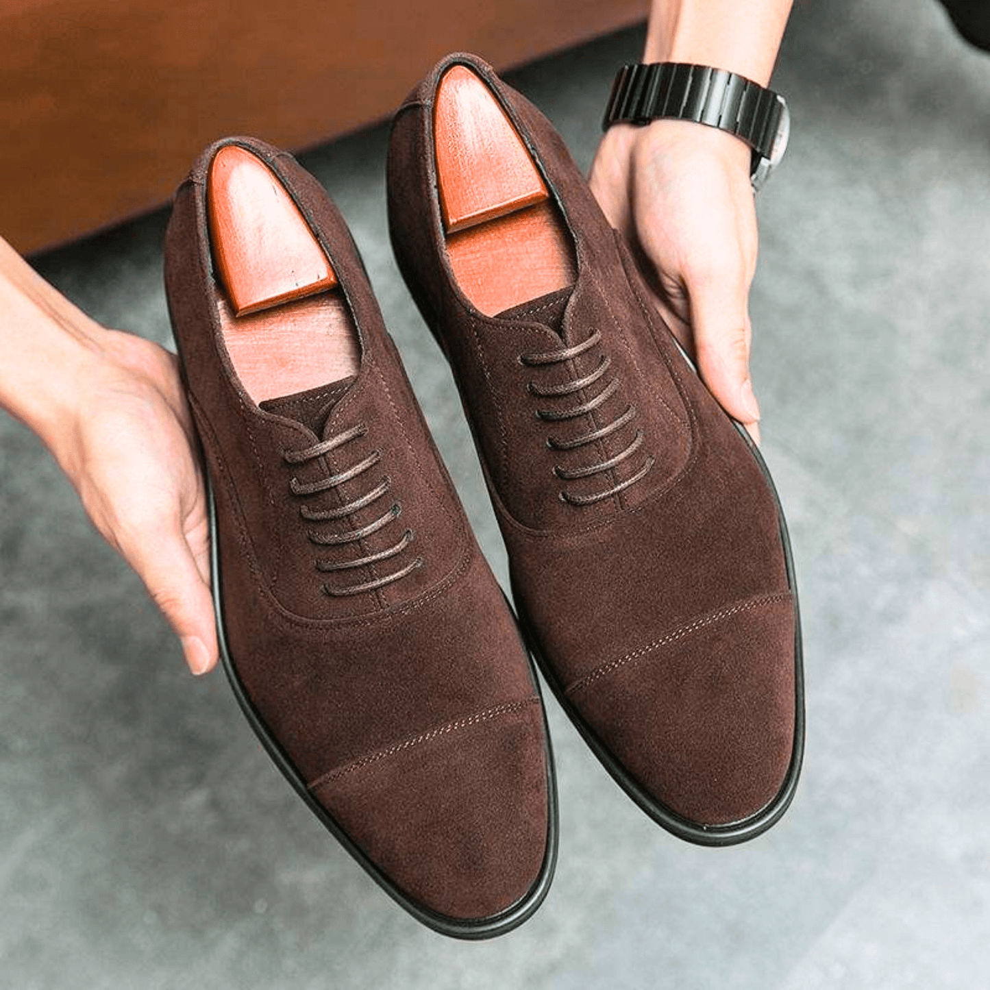 Men's Cap Toe Oxford Shoes | Lace Up