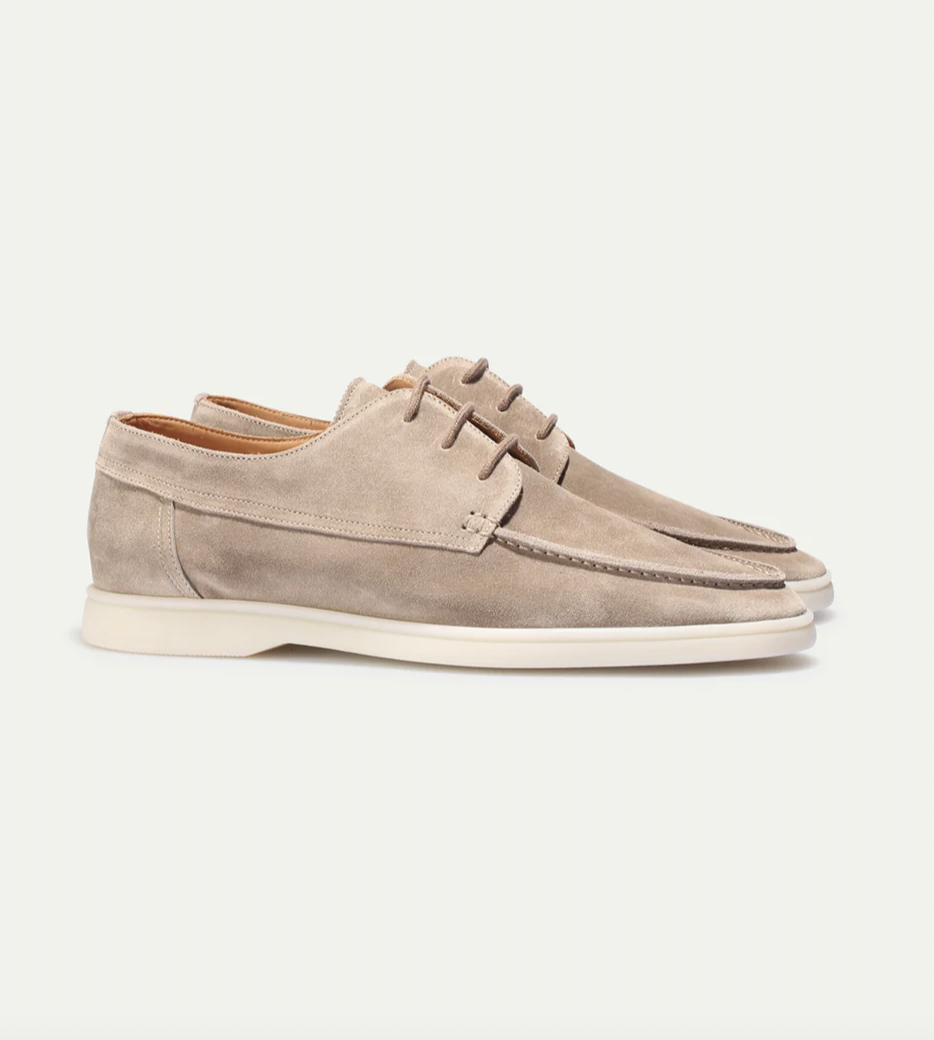 Men's Suede-Look Loafers | Lace Up