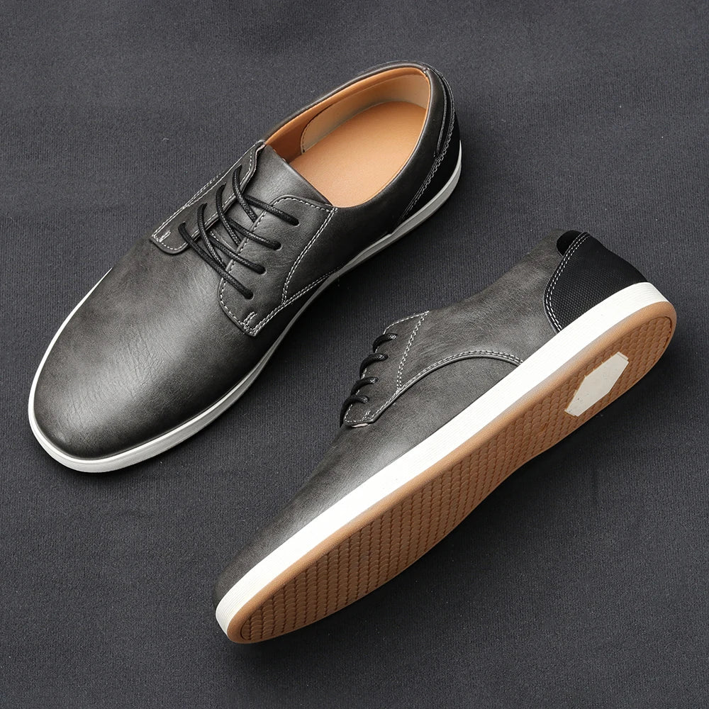 Men's Lace-Up Sneakers Shoes | Low Top