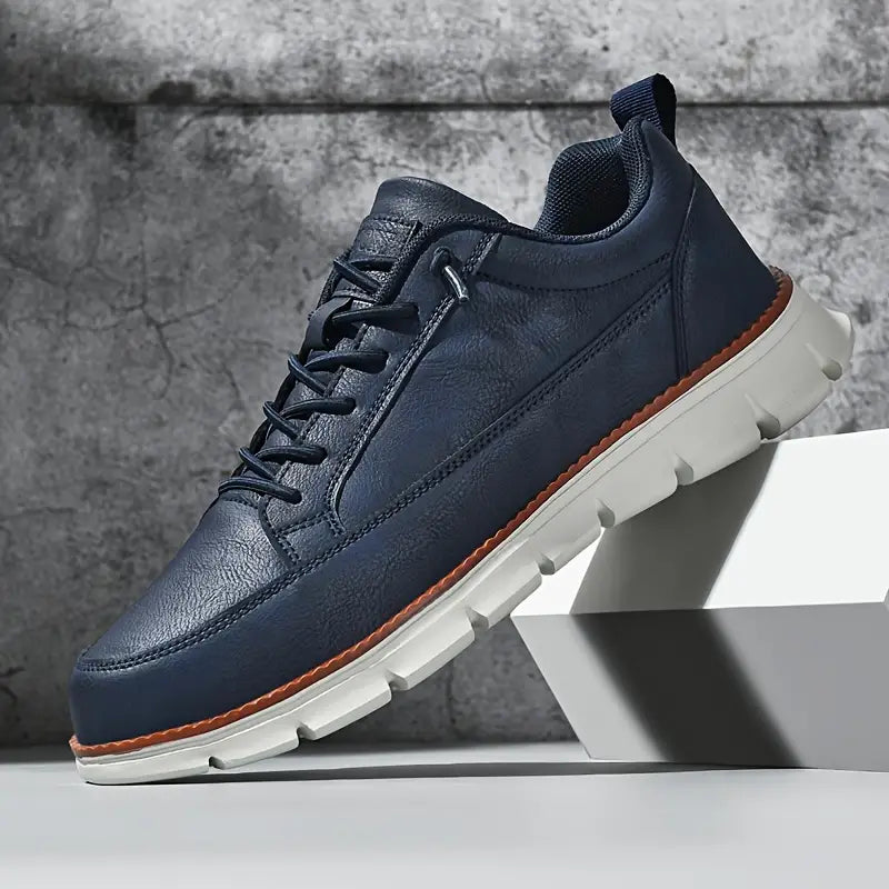 Men's Lace Up Trainers | Contrast Sole