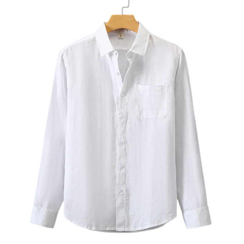 Men's Long Sleeve Oxford Shirt | Chest Pocket