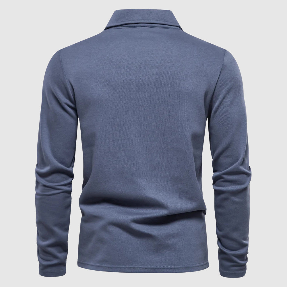Men's Pique Polo Shirt | Long Sleeve