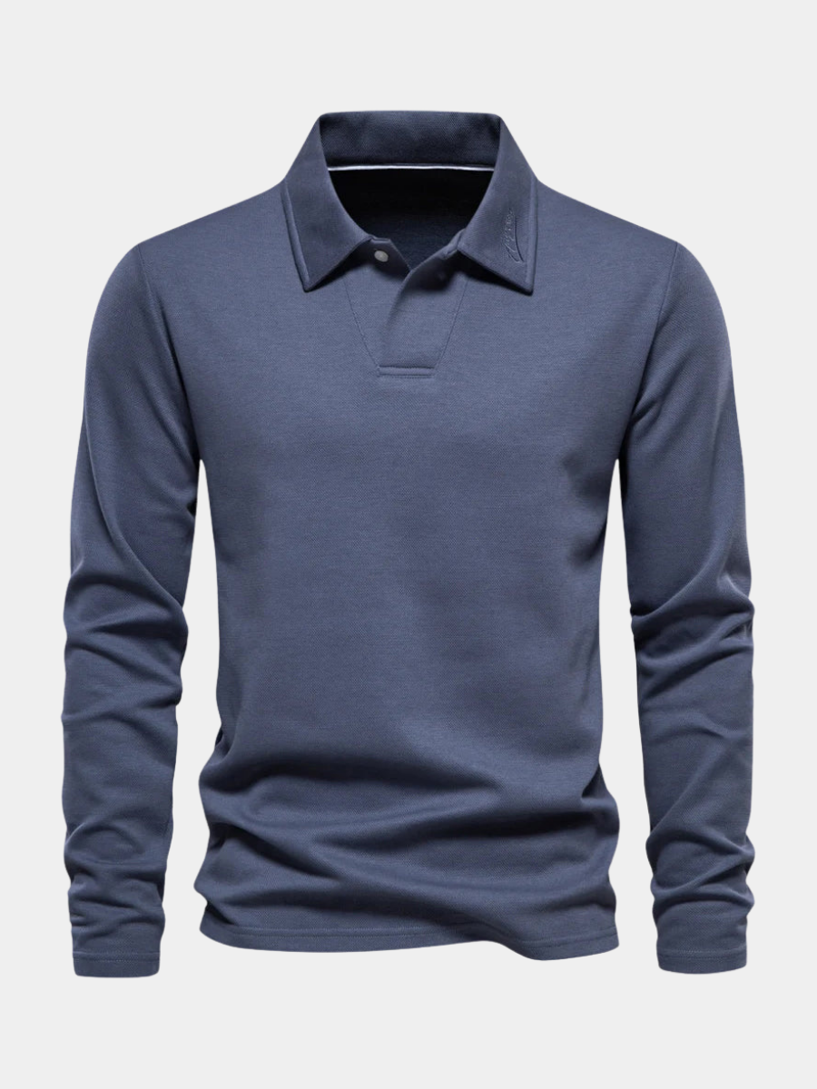 Men's Pique Polo Shirt | Long Sleeve